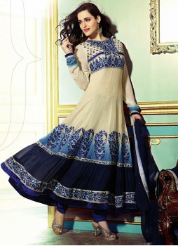 Fab Sequins Work Art Raw Silk Orange A - Line Lehenga