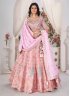 Adorable Pink Jacquard Readymade Lehenga Choli