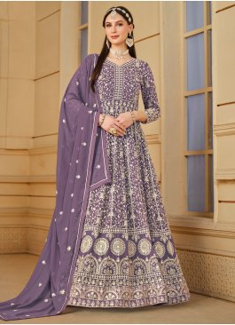 Arresting Embroidered Salwar Suit