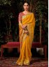 Attractive Mustard Silk Designer Saree