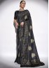 Black Color Contemporary Saree