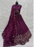 Chinon Fancy Trendy Lehenga Choli in Purple