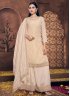 Especial Cream Embroidered Trendy Salwar Kameez