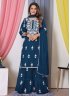 Especial Embroidered Georgette Morpeach  Trendy Salwar Kameez