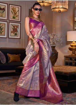 Excellent Tissue Festival Trendy Saree