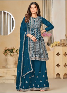 Fetching Chinon Morpeach  Embroidered Salwar Kameez