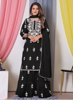Georgette Black Salwar Suit