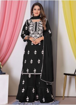 Georgette Black Salwar Suit