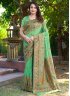 Green Pashmina Classic Saree