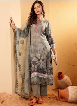 Integral Grey Designer Salwar Kameez