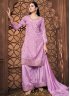 Lavender Color Palazzo Salwar Kameez