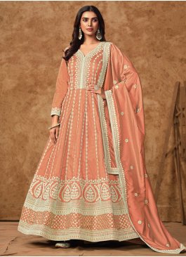 Lovely Peach Wedding Gown 