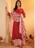 Maroon Plain Festival Anarkali Salwar Kameez