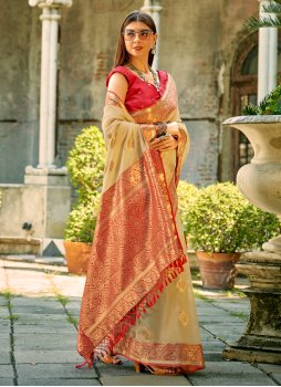 Miraculous Weaving Festival Contemporary Saree