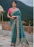 Morpeach  Weaving Contemporary Saree