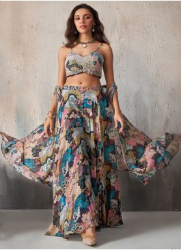 Multi Colour Fancy Readymade Lehenga Choli