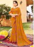 Mustard Printed Party Contemporary Saree