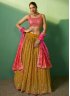 Mustard Wedding Georgette Designer Lehenga Choli