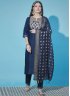 Navy Blue Color Salwar Kameez