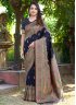 Navy Blue Pashmina Kashmiri Classic Saree