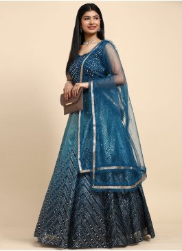 Observable Mirror Organza Readymade Lehenga Choli