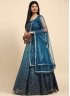 Observable Mirror Organza Readymade Lehenga Choli