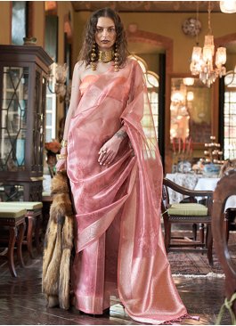 Pink Organza Ceremonial Classic Saree