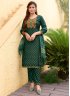 Rayon Teal Readymade Salwar Kameez