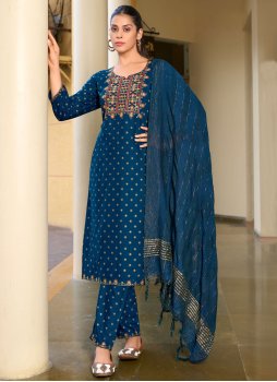 Regal Foil Print Rayon Trendy Designer Salwar Kameez