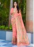 Salmon Party Classic Saree