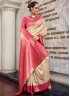 Scintillating Silk Beige Weaving Contemporary Saree