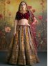 Sensational Velvet Bridal Long Choli Lehenga