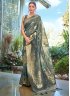 Silk Teal Woven Classic Saree