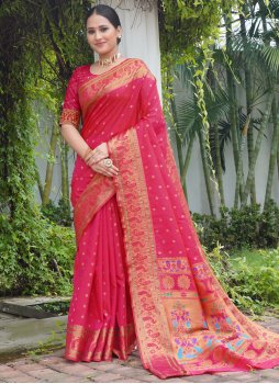 Silk Weaving Rani Classic Saree