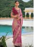 Silk Zari Designer Saree in Pink