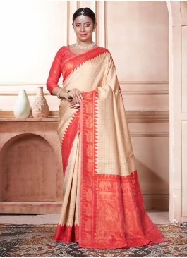 Sophisticated Kanjivaram Silk Woven Contemporary Saree