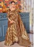Sorcerous Shimmer Gold Trendy Saree