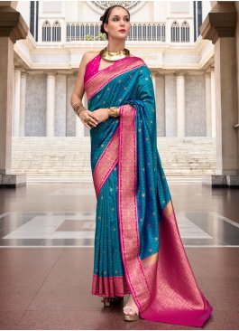Staggering Weaving Festival Designer Saree