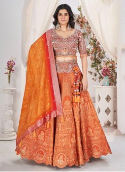 Superb Jacquard Thread Readymade Lehenga Choli