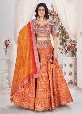 Superb Jacquard Thread Readymade Lehenga Choli
