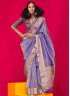 Tissue Zari Trendy Saree in Lavender