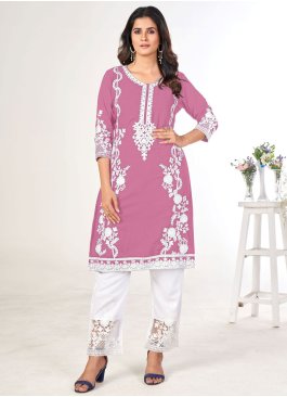 Topnotch Embroidered Festival Casual Kurti