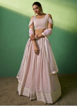 Transcendent Sequins Georgette Lehenga Choli