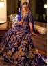 Trendy Velvet Diamond Blue Trendy Lehenga Choli