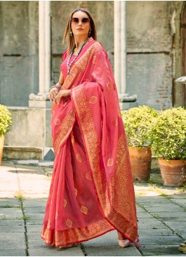Vibrant Tussar Silk Ceremonial Trendy Saree