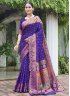 Violet Weaving Traditional Saree