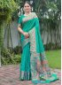 Weaving Paithni Trendy Saree in Turquoise