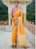 Yellow Ceremonial Designer Saree