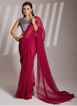 Zesty Shimmer Rani Classic Saree
