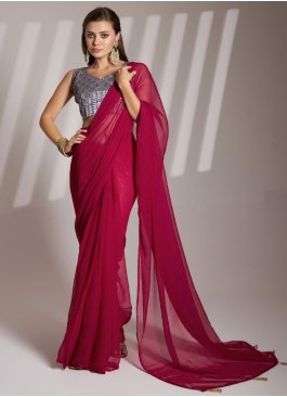 Zesty Shimmer Rani Classic Saree